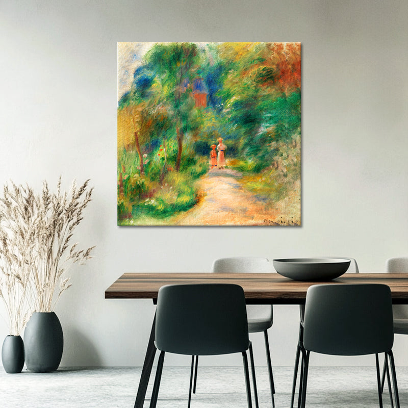 Two Figures On A Path - Pierre Auguste Renoir