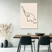 Skizze eines Elefanten - Picasso