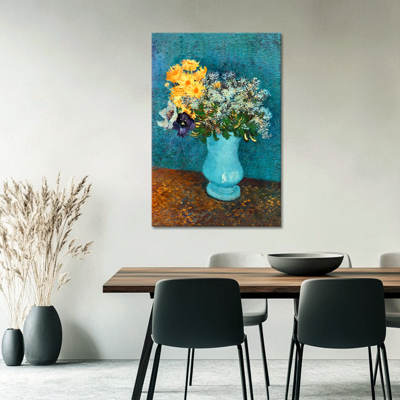 Vaas met seringen, margrieten en anemonen - Van Gogh