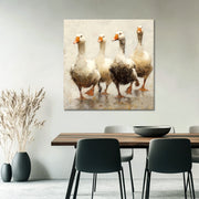 Vier Gänse