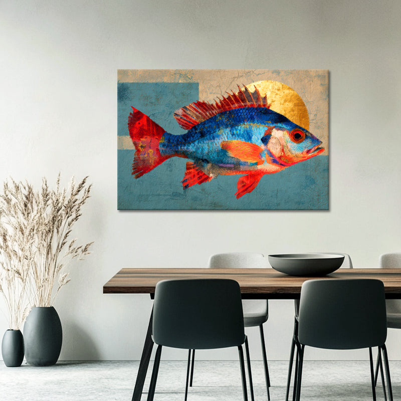 Abstraktes Fisch-Kunstwerk