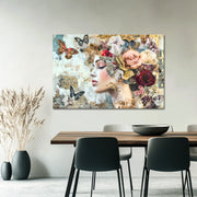 Vrouw, Vlinders & Bloemen
