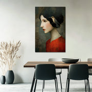 Vrouw Kolibrie Kunstwerk