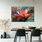 Abstract lotus bloem