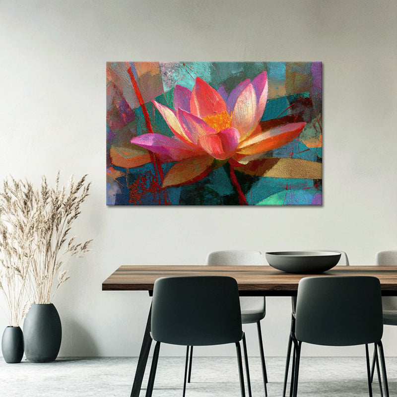 Abstract lotus bloem