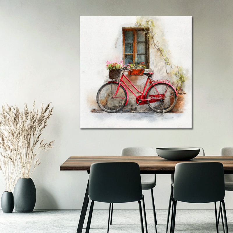 Fiets Met Bloemen Art II