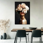 Vrouw met rozen