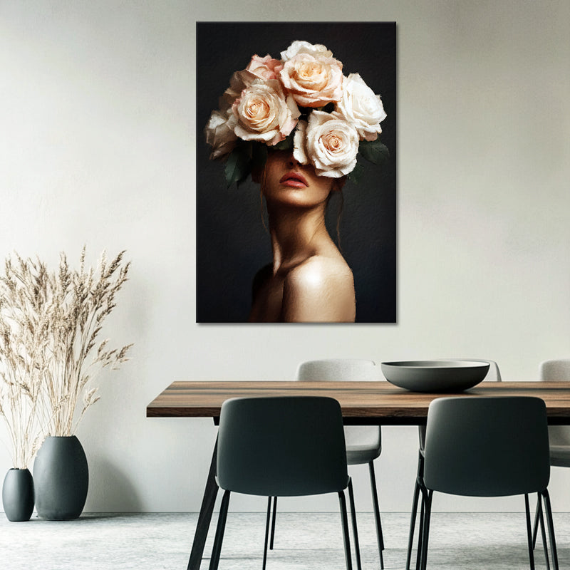 Vrouw met rozen