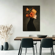 Bloemenportret vrouw