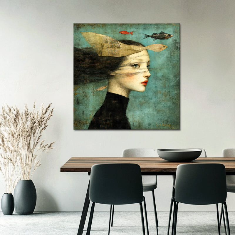 Frau Vogel Fisch