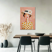 Vrouw portret hoed