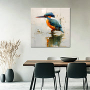 Eisvogel auf Wasser