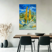 Zwei Pappeln an einer Straße – Van Gogh
