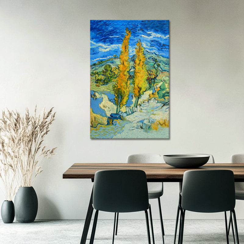 Zwei Pappeln an einer Straße – Van Gogh