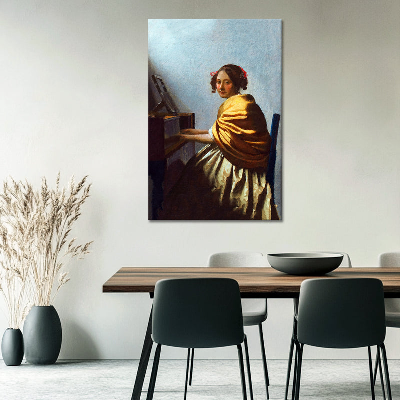 Zittende vrouw aan het virginaal - Vermeer