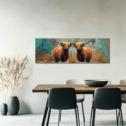Schotse Hooglanders Panorama