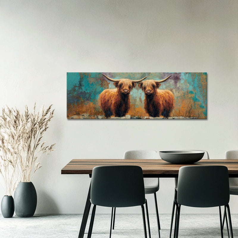 Schotse Hooglanders Panorama