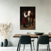 Meisje en Hooi