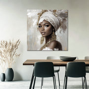 Afrikaanse Vrouw In Wit