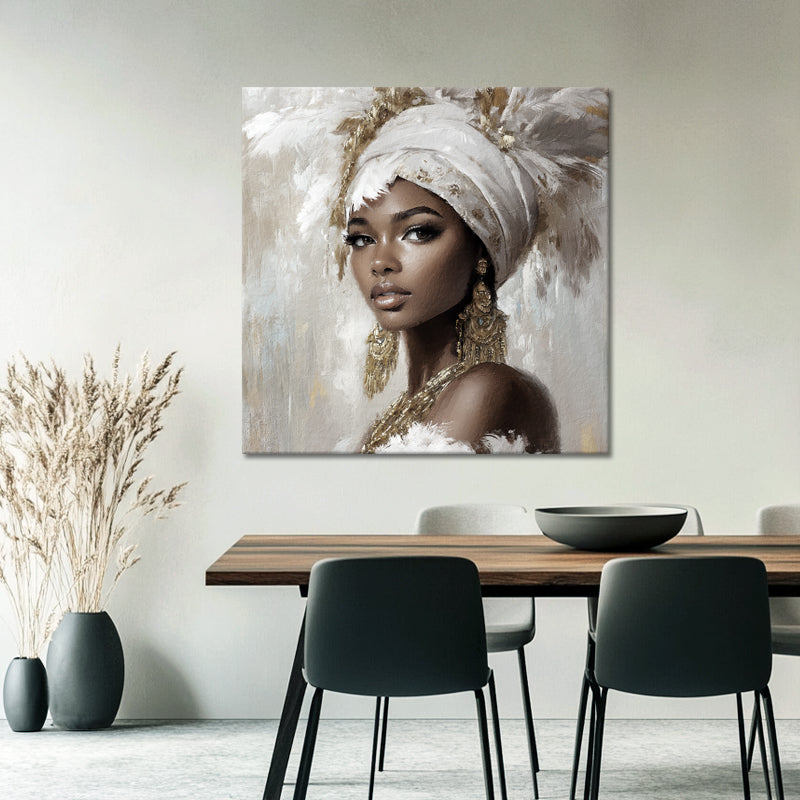 Afrikaanse Vrouw In Wit