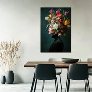 Portret Vrouw Tulpen