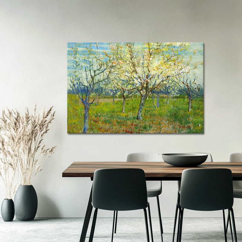 Obstgarten mit blühenden Aprikosenbäumen – Van Gogh