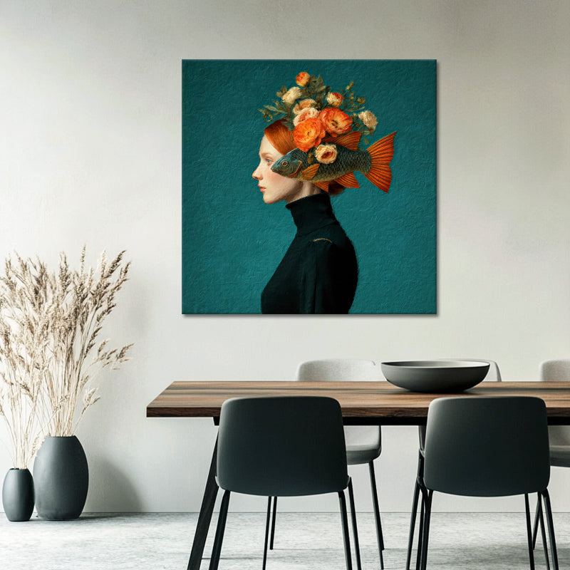 Vrouw met Oranje Haar