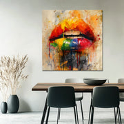 Farbenfrohe Lippen