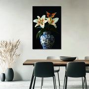 Porseleinen Vaas met bloemen II