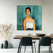 Porträt der brünetten Frau Christina – Amedeo Modigliani