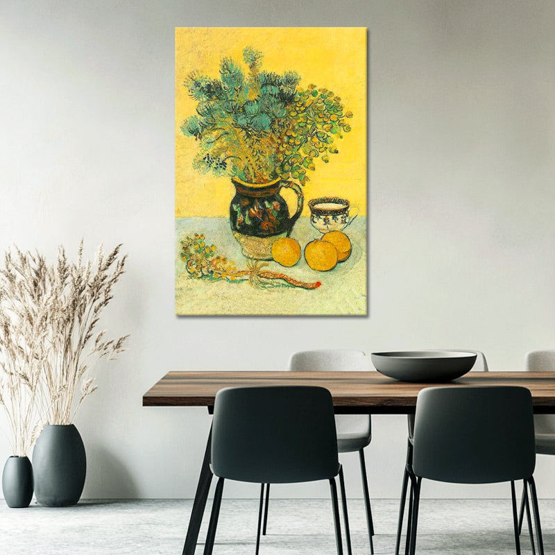 Majolica Jug with Wildflowers- Van Gogh