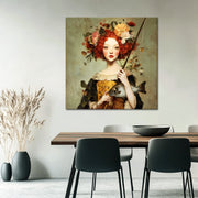 Frau beim Angeln