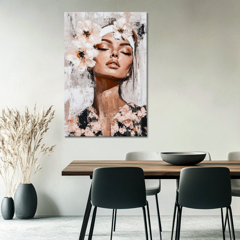 Schöne Frau mit Blumen VI