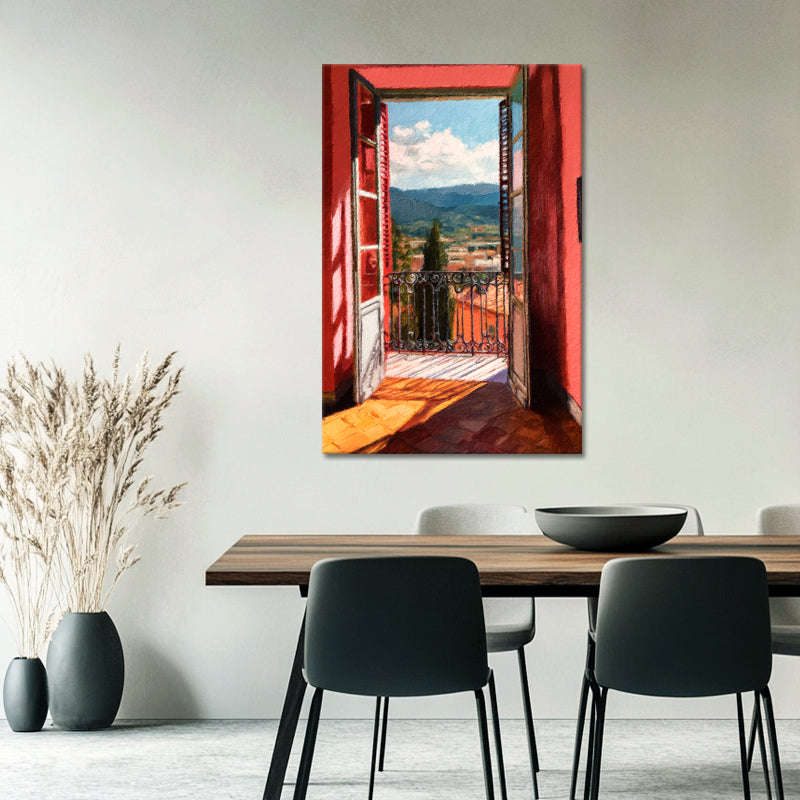 Uitzicht vanaf balkon