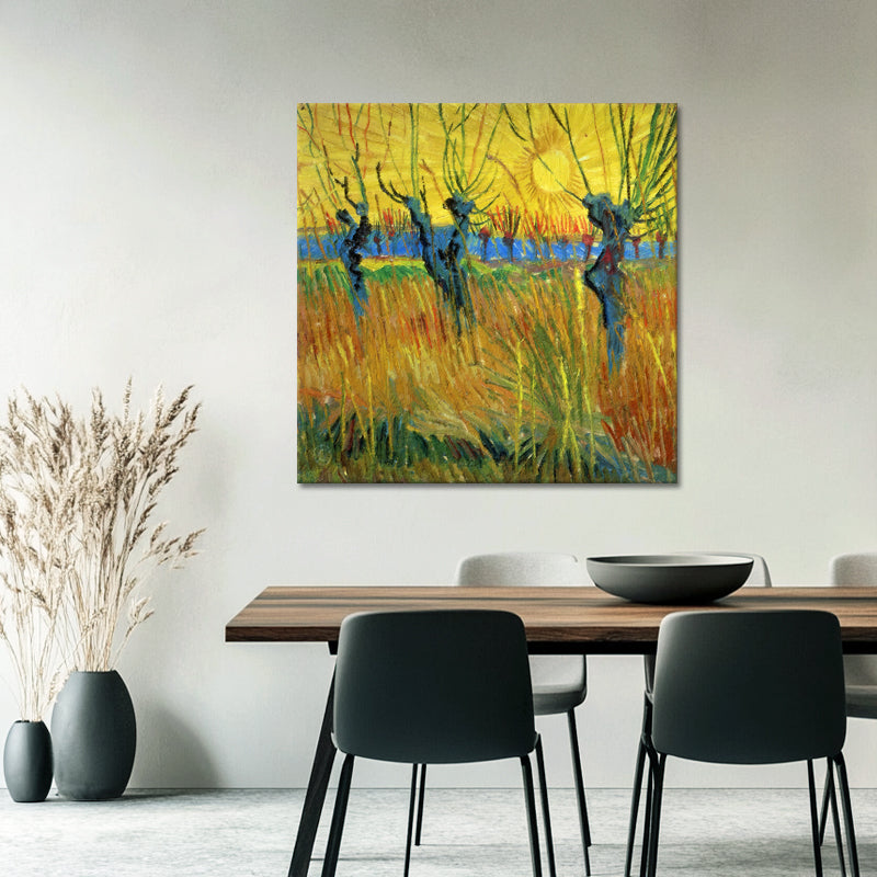 Kopfweiden bei Sonnenuntergang - Van Gogh