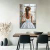 Elegante Vrouw In Wit