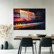 Farbenfrohes Klavier