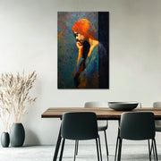 Kunstwerk vrouw in zijaanzicht I