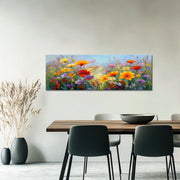 Panorama Buntes Blumenfeld