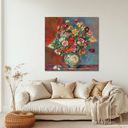 Mit Blumen - Pierre-Auguste Renoir