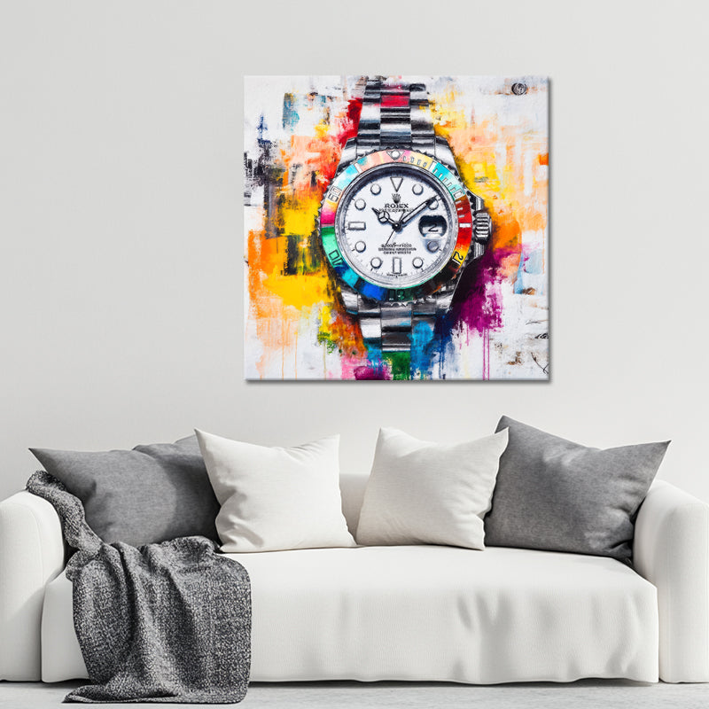 Buntes Rolex-Gemälde