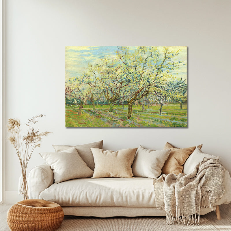 Boomgaard met bloeiende pruimenbomen - Van Gogh