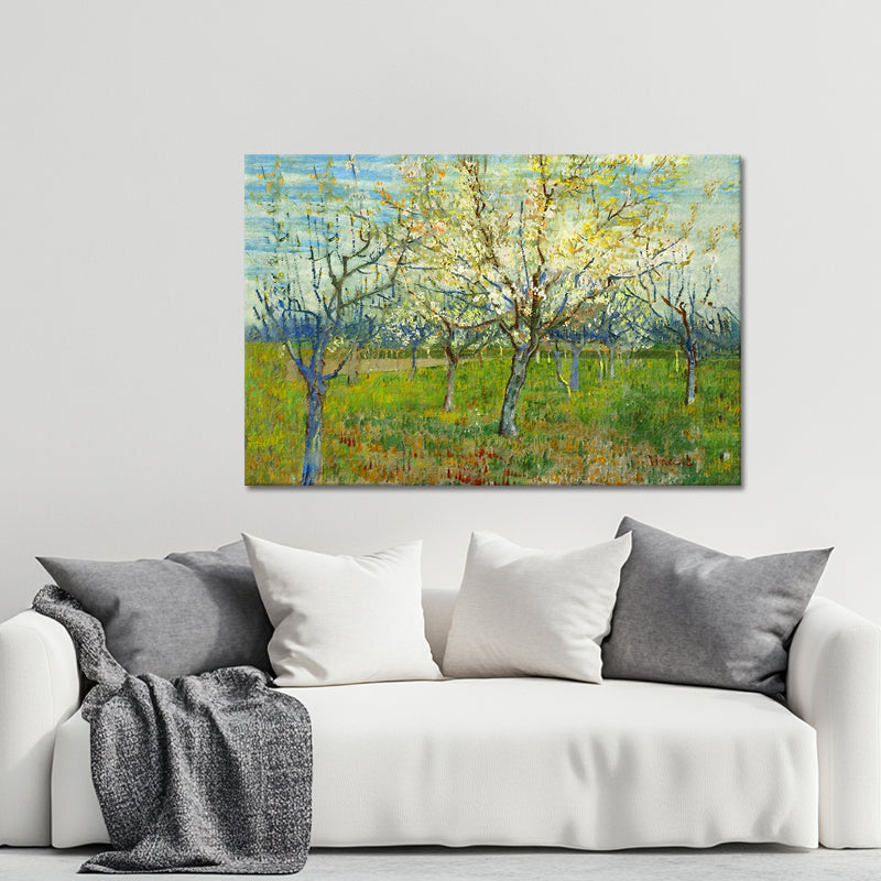 Obstgarten mit blühenden Aprikosenbäumen – Van Gogh