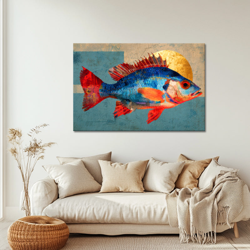 Abstraktes Fisch-Kunstwerk