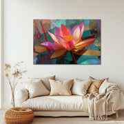 Abstract lotus bloem