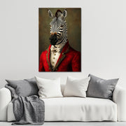 Anthropomorphes Zebra