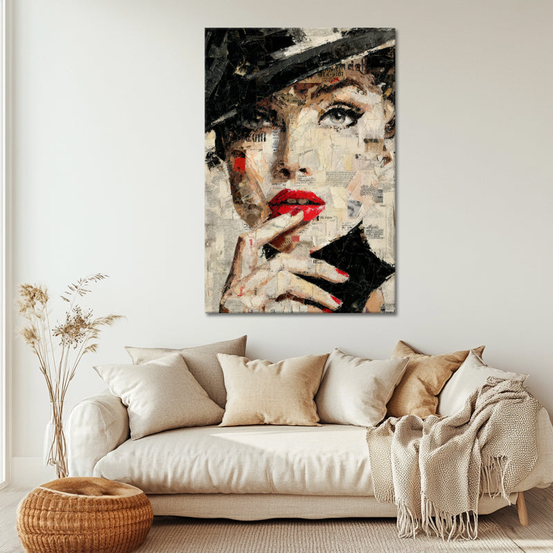 Collage Kunst Vrouw