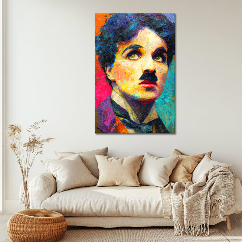 Schilderij Charlie Chaplin
