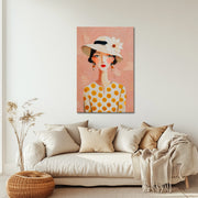 Vrouw portret hoed
