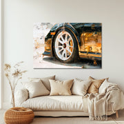 Goud Zwarte Porsche